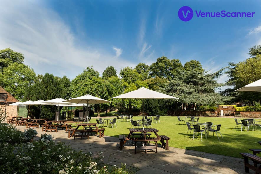 Front Lawn & Moat Terrace, Tudor Barn Eltham photo #1