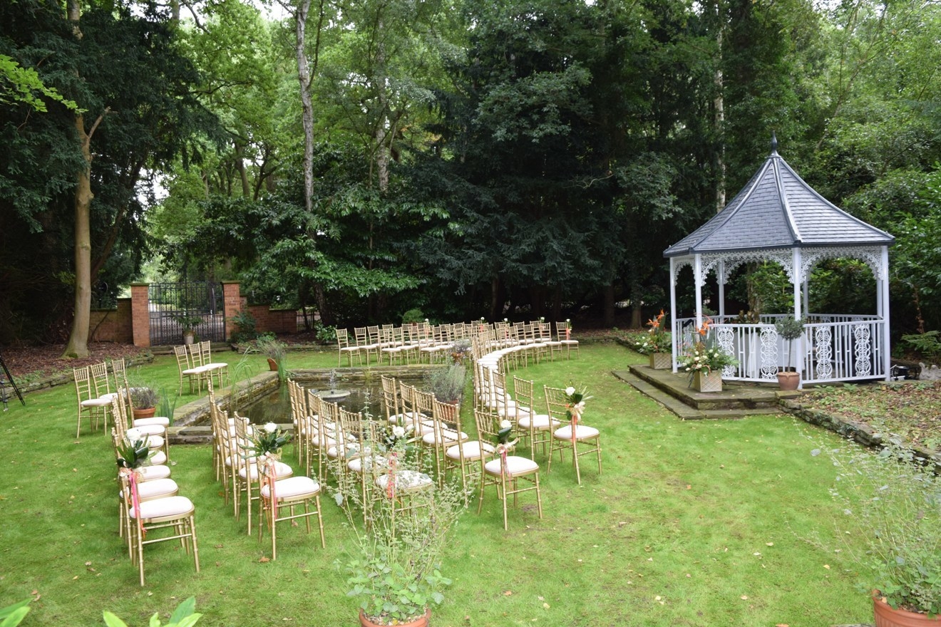 Photo of Woodhall Spa Manor, Outside Wedding Ceremony