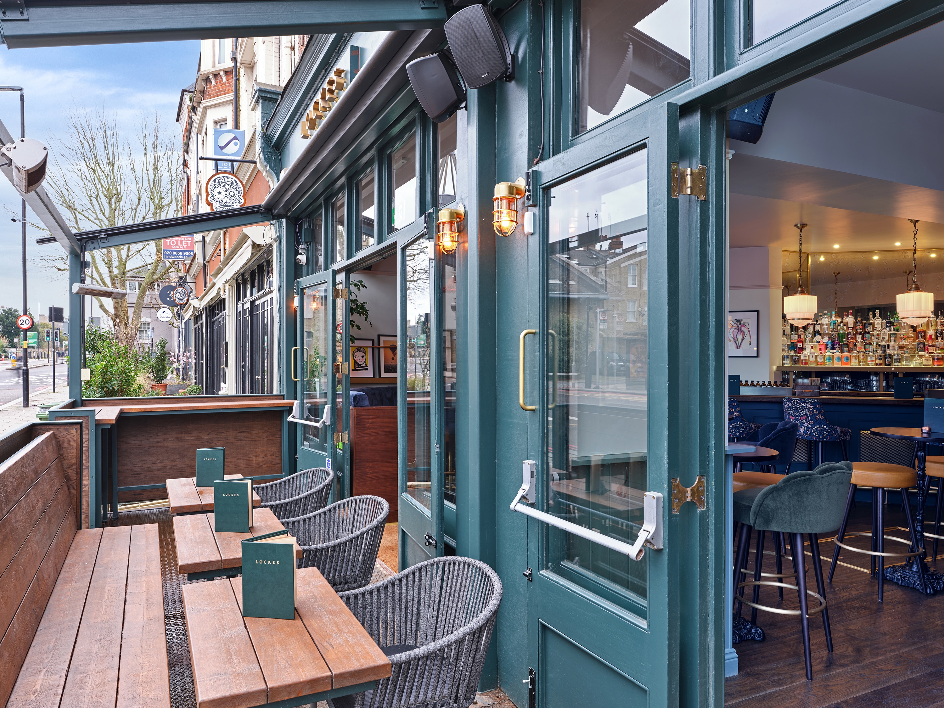 Photo of LOCKES Bar Battersea Rise, Middle Booth For 30 Guests