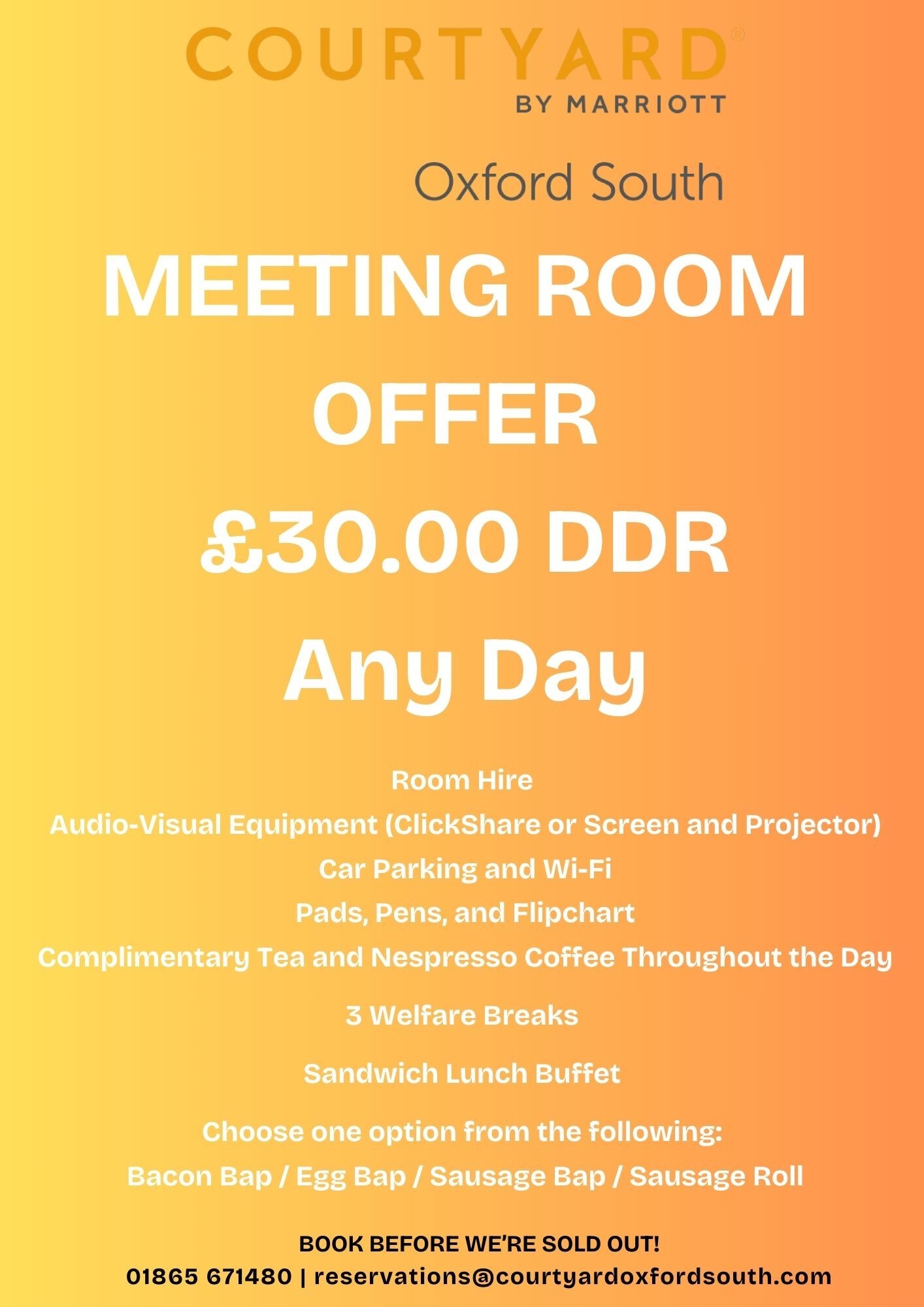 Photo of Courtyard Oxford South, Event Space 3