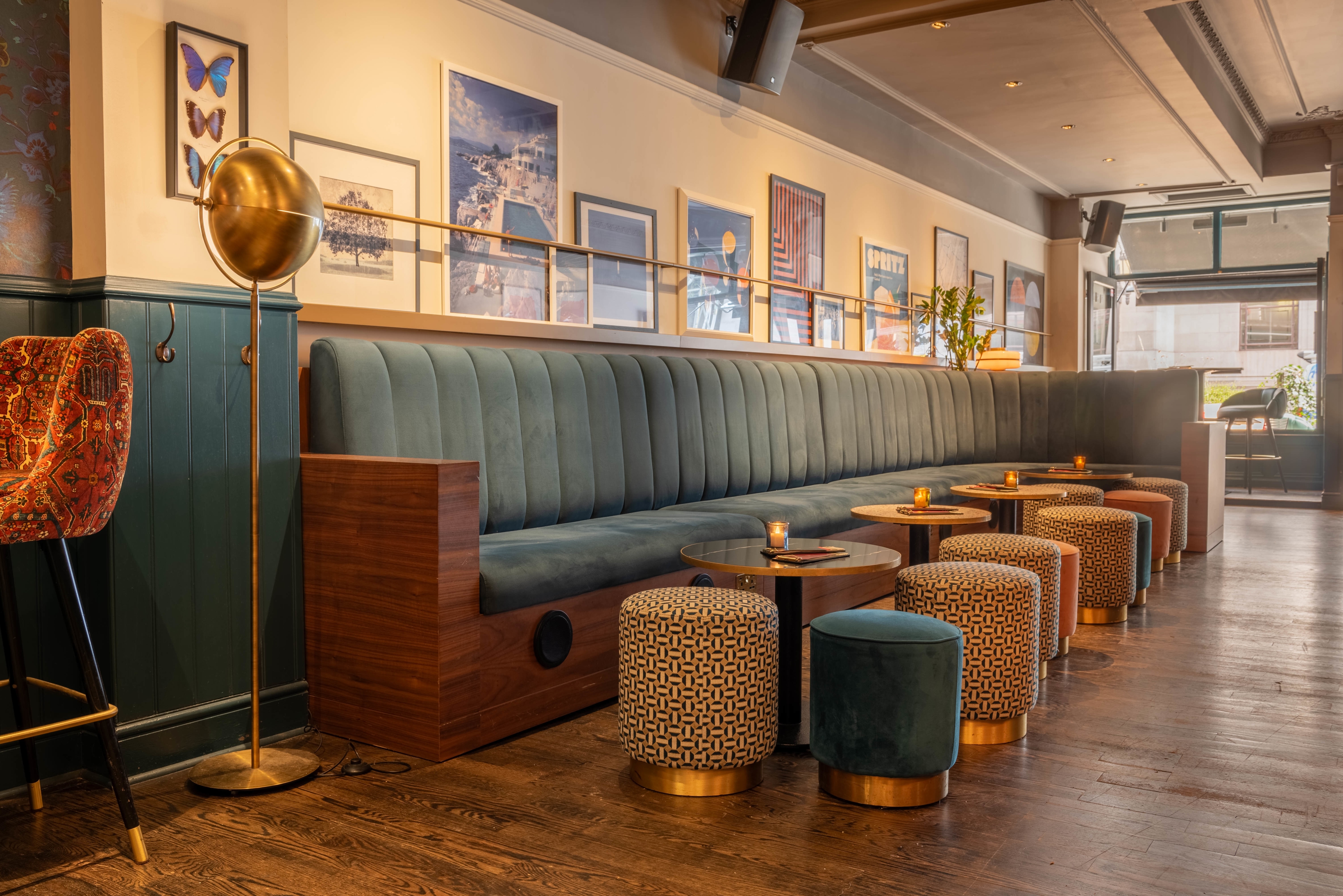 Photo of LOCKES Bar Covent Garden, Green Sofa Area
